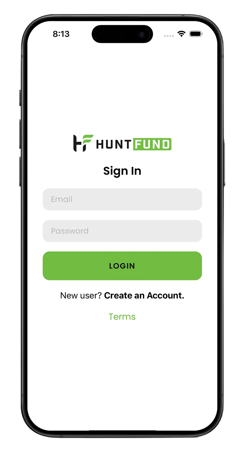 Huntfund Login