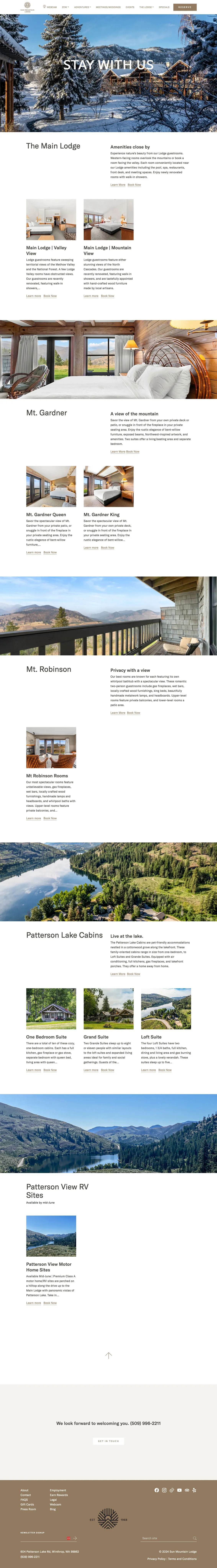 Sun Mountain Lodge - Stay