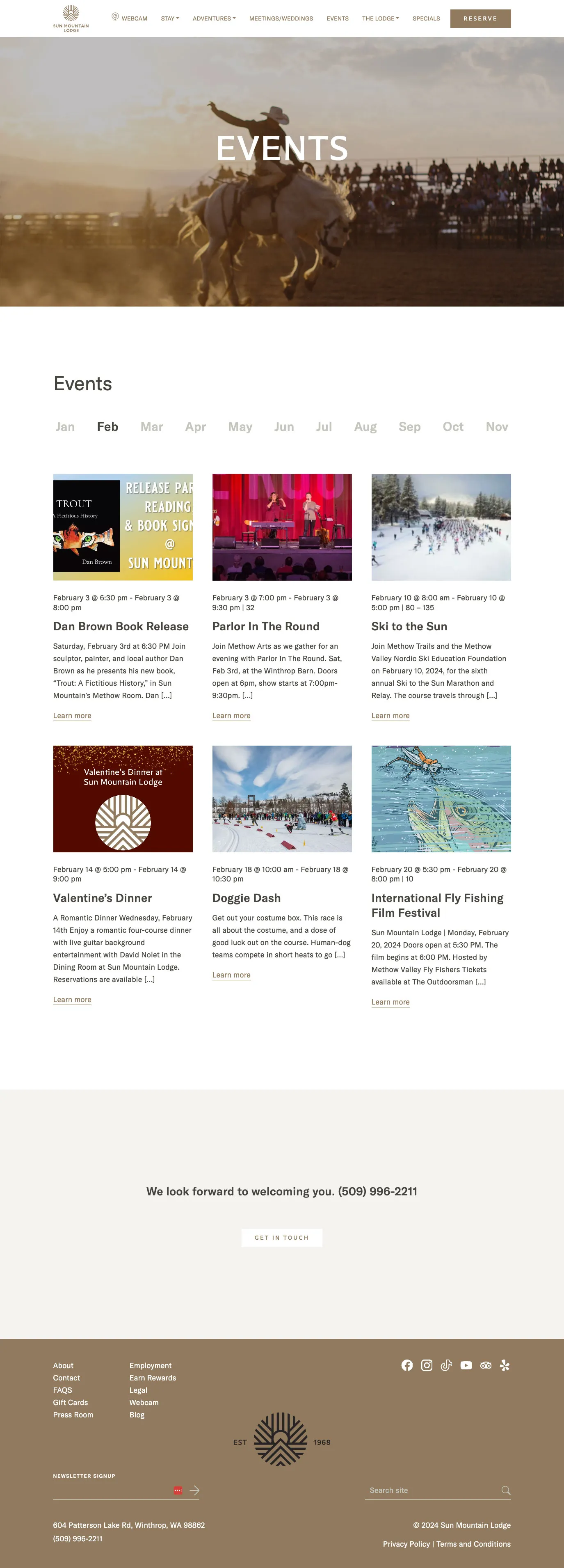 Sun Mountain Lodge - Events