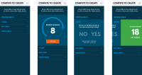 Compete to Create Habit Tracking Mobile Views